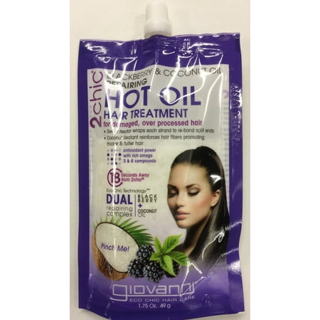 Giovanni Cosmetics 2chic Hot Oil Hair Treatment, Blackberry and Coconut, 1.75 oz Walmart.com Giovanni Cosmetics 2chic Hot Oil Hair Treatment, Blackberry and Coconut, 1.75 oz Walmart.com